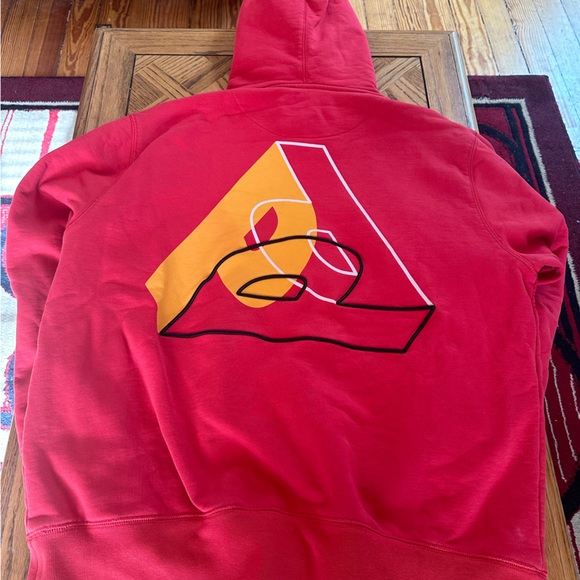 Palace P-3 Embroidered Red Hoodie - Picture 4 of 8